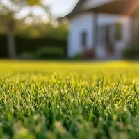 backyard with healthy grass