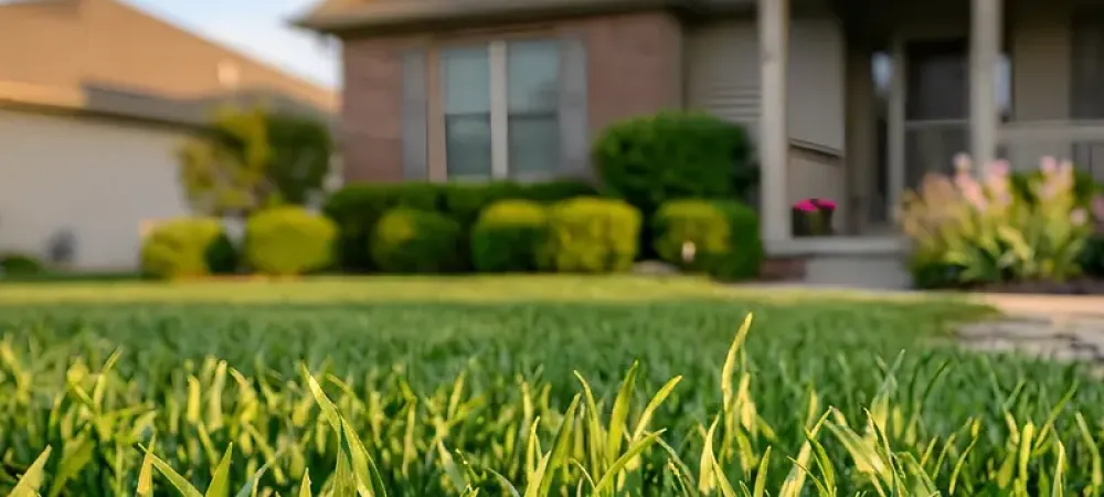 green healthy grass